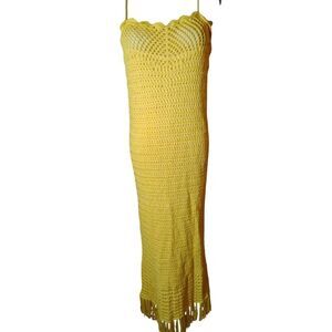 Fashion Nova Shoot Your Shot Crochet Maxi Dress Size 1X NWT
